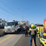 מזירת התאונה. צילום: דוברות מד"א