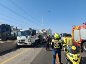 מזירת התאונה. צילום: דוברות מד"א