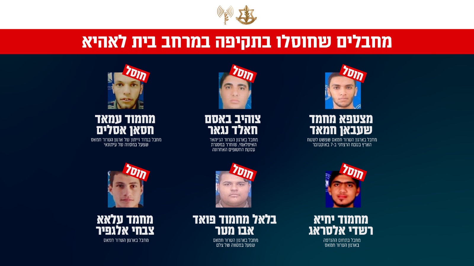 המחבלים במסווה עיתונאים שחוסלו צילום: דובר צה''ל