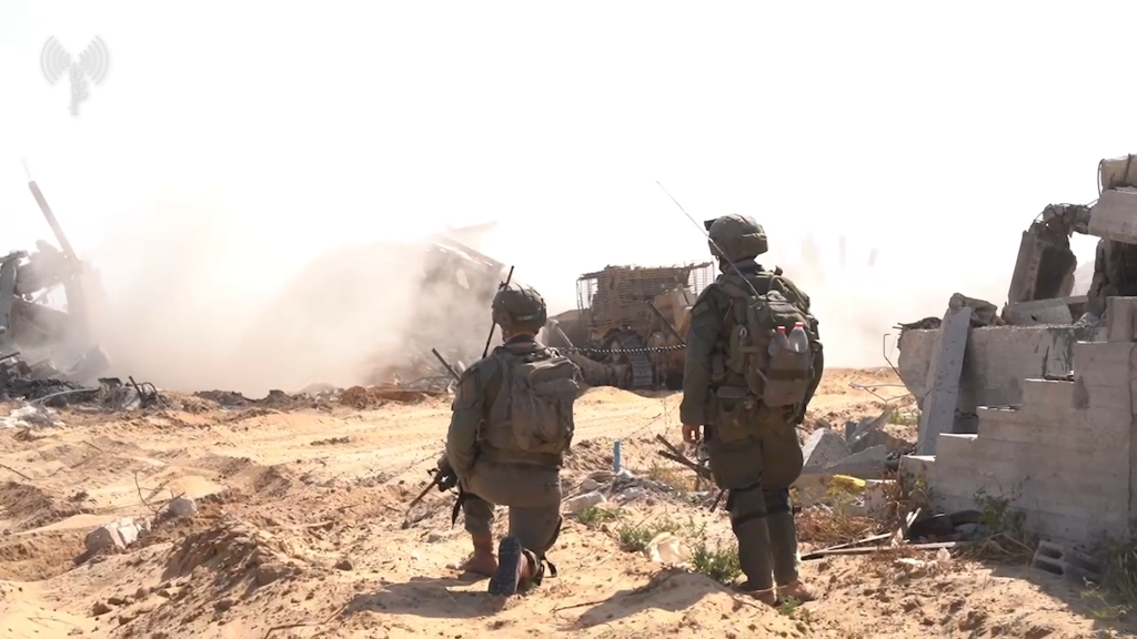 תיעוד מפעילות כוחות צה"ל ברצועת עזה צילום" דובר צה''ל