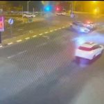מרגע ההתנגשות צילום: דוברות המשטרה